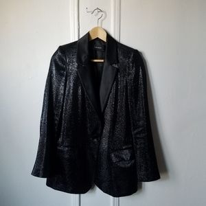 Zara Sparkle Blazer Satin Lapels